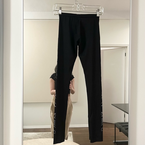 MARCELO BURLON COUNTY OF MILAN Black and White Graphic Leggings XS - Picture 5 of 6